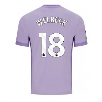 Billige Fotballdrakt Brighton Danny Welbeck #18 Replika Bortedrakt 2025-26 Kortermet